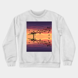 Phone Line Sunset Crewneck Sweatshirt